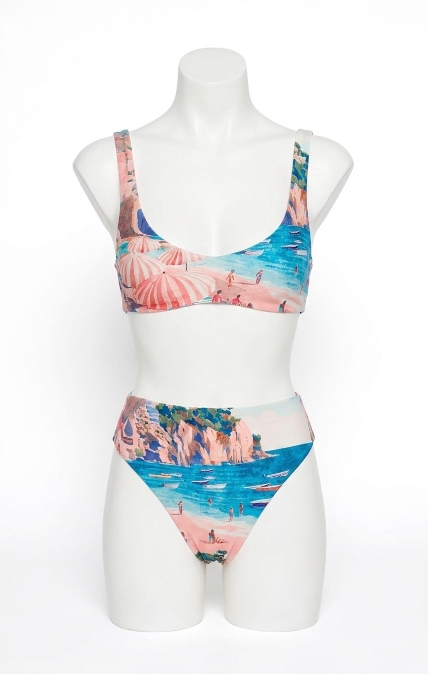NEW SHOW ME YOUR MUMU sanibel bikini top in oasis beach club